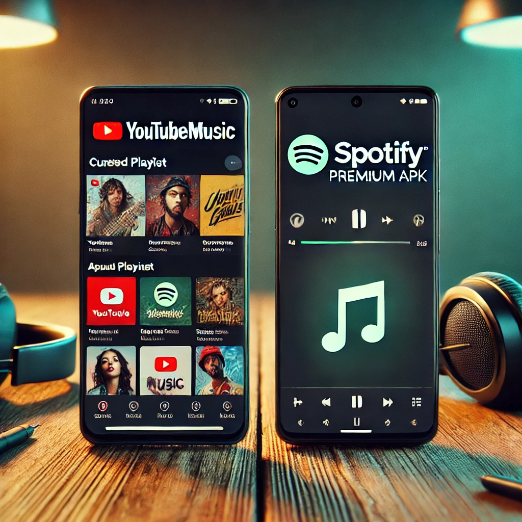 How does YouTube Music compare to Spotify Premium APK for music?