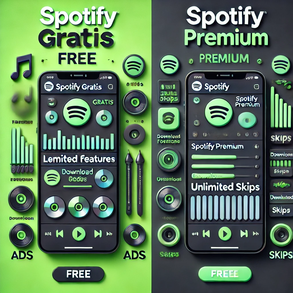 Spotify Gratis vs. Spotify Premium